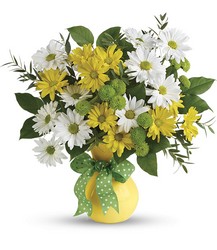 Teleflora's Daisies And Dots Bouquet from Victor Mathis Florist in Louisville, KY